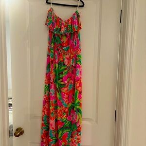 Floral Maxi Dress with Ruffle Detail